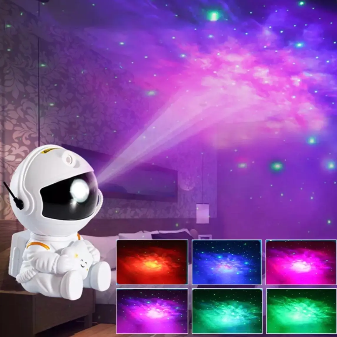 Astronaut Galaxy Projector - Star Projector Night Light - Nebula Projection Lamp With All Accesories