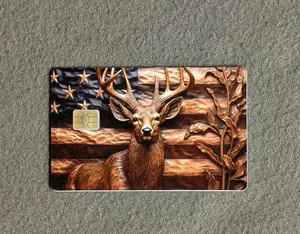 Rustic American Buck Credit/Debit Card Sticker, Skin, Cover waterproof vinyl pvc card durable