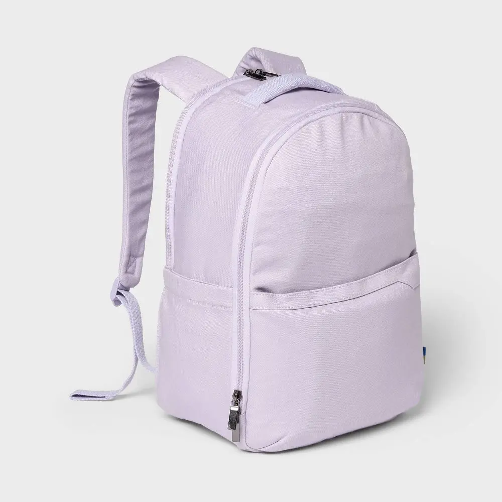 Canvas 17.5" Backpack - Open Story Light Purple