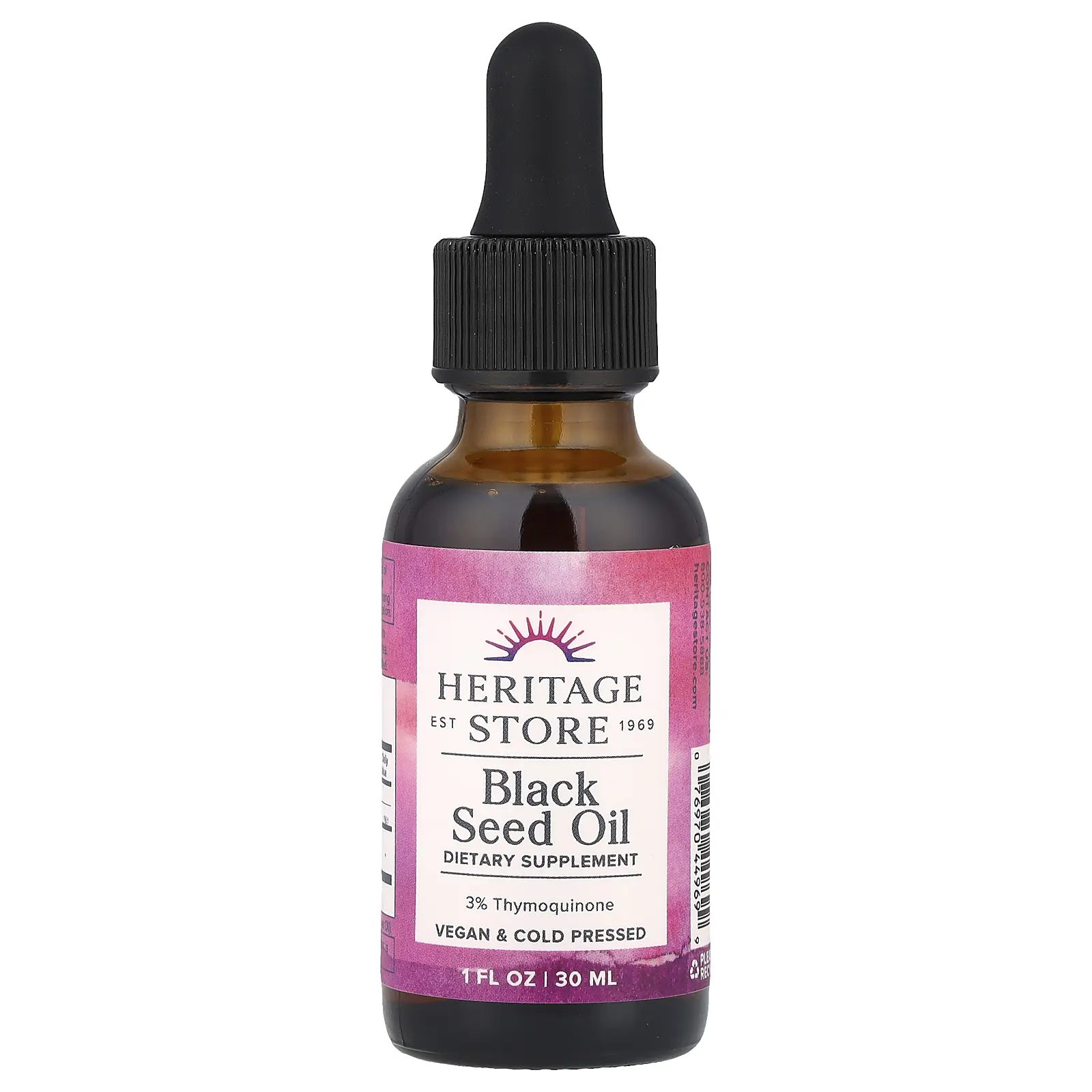 Heritage Store Black Seed Oil, 1 fl oz (30 ml)
