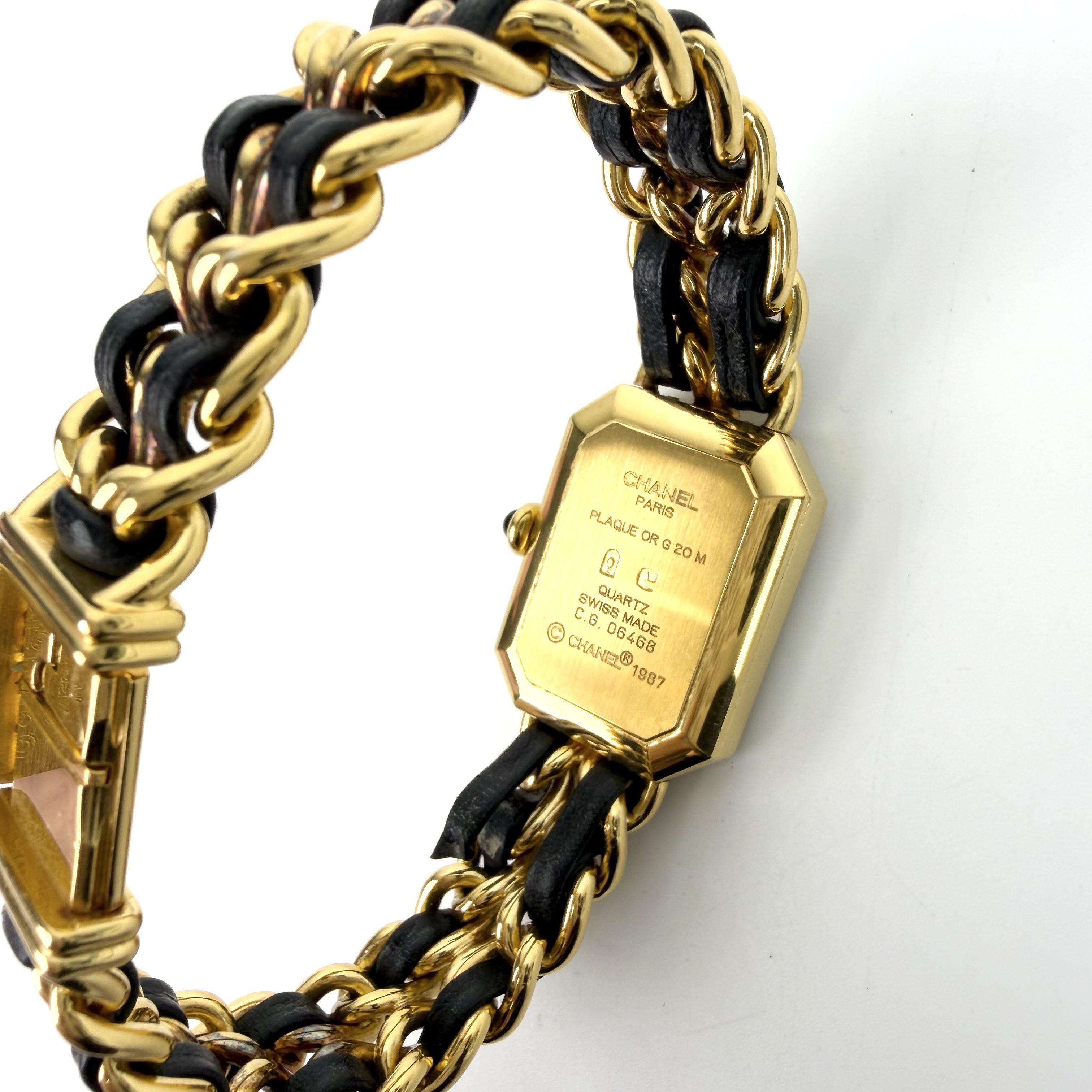 Pre-Owned Chanel Première Black Gold Quartz Watch - n22216739