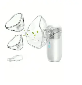 1PCS Blue Portable Household Humidifier, Handheld Ultrasonic Mist Maker For Mouth & Nose, USB Rechargeable