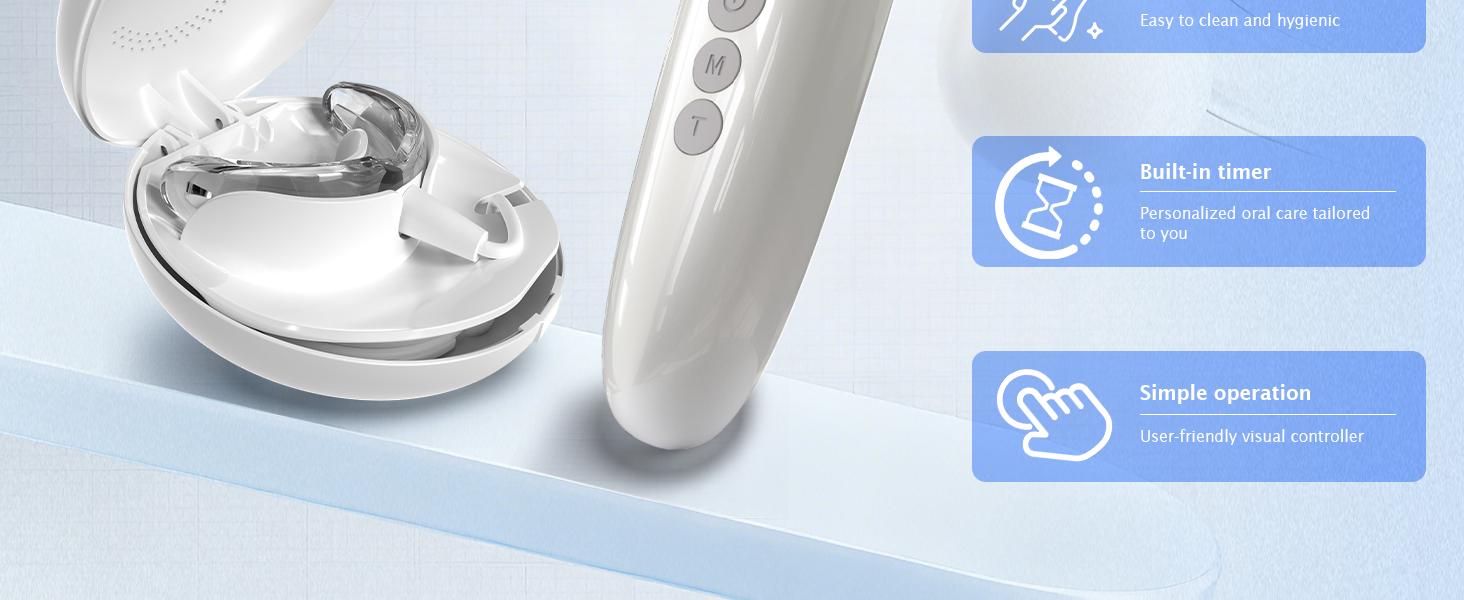 Red Light Therapy Device for Oral Care, 660nm Red & 850nm Near Infrared LED for Gum Disease Treatment, Relieves Bleeding Gums & Tooth Sensitivity, Whitens Teeth & Freshens Breath, Medical Grade with Portable Storage Case