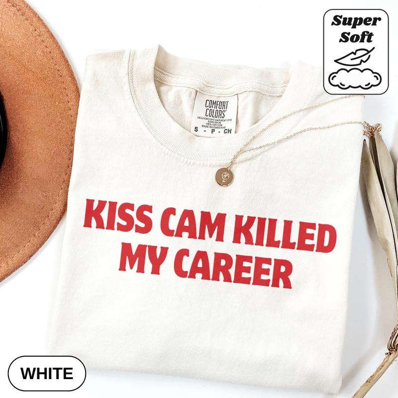Comfort Colors Kiss Cam Killed My Career T-Shirt Concert Scandal Tee Viral CEO Affair Meme Shirt Funny Office Drama Shirt Unisex T-Shirt