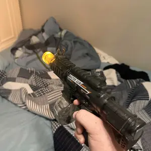 2026 New Automatic Electric Water Gun with Large Capacity, Powerful Spray, Super Long Shooting and Lighting Function. Perfect Gift for Adults and Children. Includes USB Charging Cable for Long Life. Durable and Convenient Flame Spray Toy Water Gun.