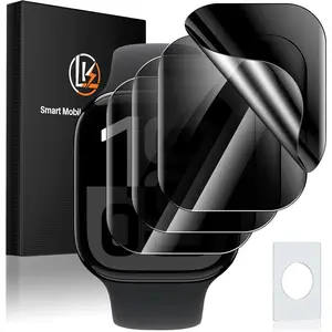 4 Pack for  Watch Series 10 Screen Protector 46mm ,  Ultra-thin [Upgrade Anti-Spy] Soft TPU Film 46mm  Watch Screen Protector,  Anti-Scratch