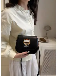 Michael Jackson themed art-decorated shoulder bag, available in multiple colors, perfect for back-to-school or New Year's gifts.