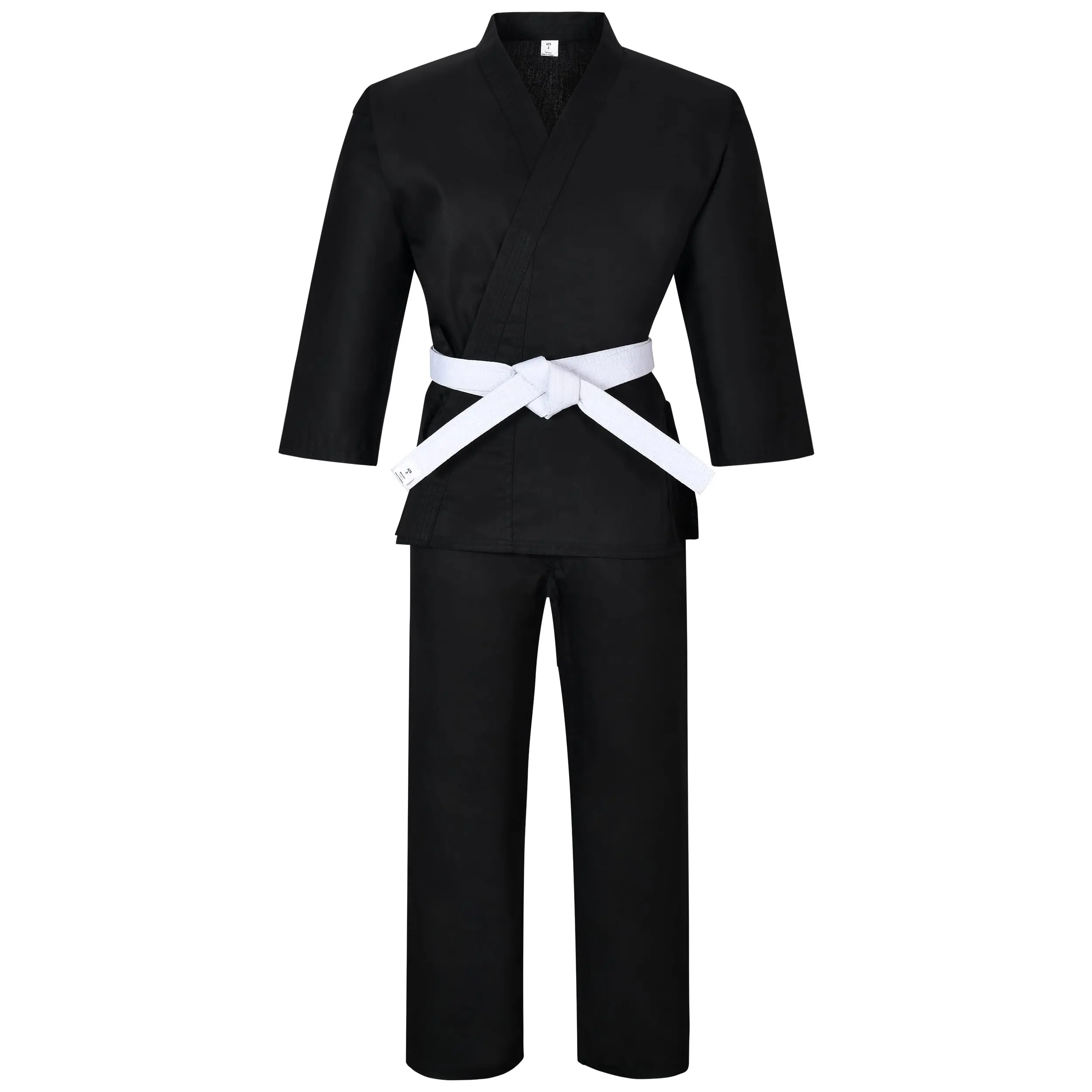 Karate gi Martial Arts Elastic Drawstring Karate Uniform For Kids & Adult Lightweight Student Gi with Free Belt