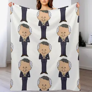 Smiling Friends The Boss - Adult Swim Throw Blanket Blankets For Baby Bed covers Cute for sofa Blankets Suitable for beds and sofas can also be given as a gift