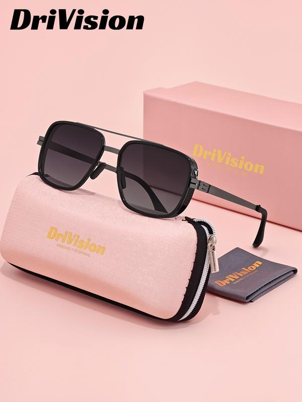 Drivision Unisex High-End Full Frame Sunglasses, Outdoor Sports Golf Polarized Sun Glasses Uv400, Casual Style All Seasons