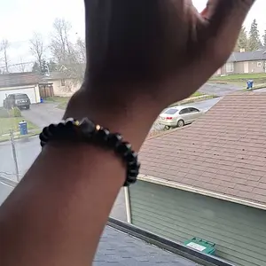 Obsidian & Black Tourmaline Bracelet - Manifestation & Protection Healing Crystal Beads Jewelry for Men & Women, Christmas Gift, Gifts for Mother's Day, Father's Day, Valentine's, Birthdays, Anniversary, Black Grounding Stone Beaded Bracelet