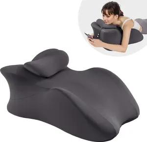 Shilucheng Ergonomic Pillow for Couples & Prone Support | Memory Foam Contoured Cushion, Balanced Pressure Relief, Breathable Cover, Fits Bed Reading, Phone Use
