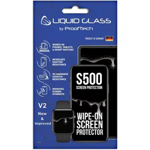 Liquid Glass Screen Protector With $500 Screen Protection - Scratch and Shatter Resistant Wipe On Nano Coating for  Phones Tablets  Watches - Universal