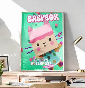 Cute Baby Box Poster | Gabby's Dollhouse TV Show Wall Art for Children