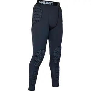 Soccer Goalie Pants - Padded Goalkeeper Pants with Knee, Hip & Shin Pads