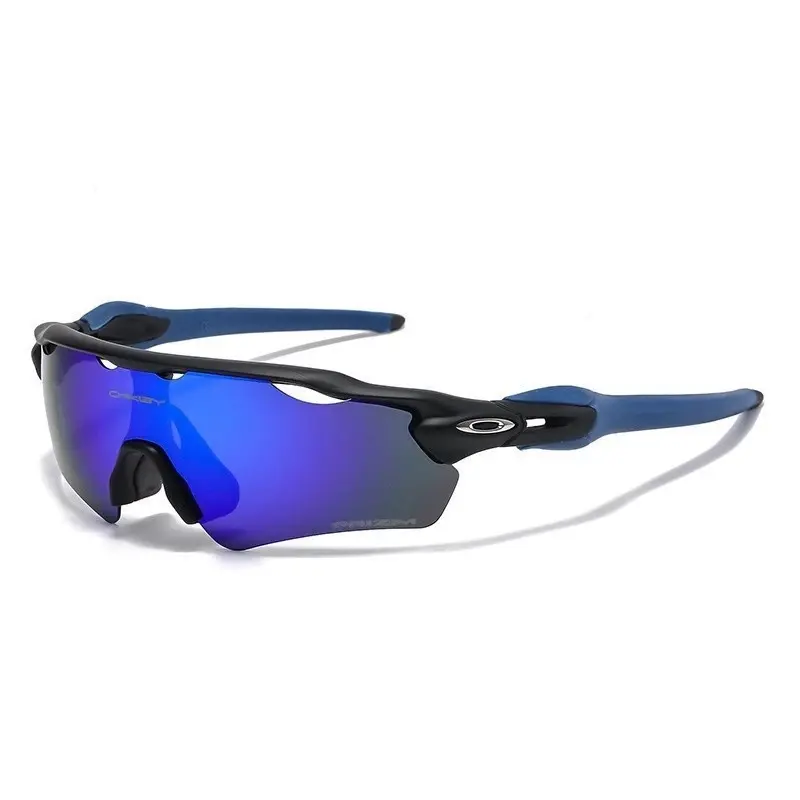 Sunglasses, Black Shield Frame with High Definition Optics, Performance Sports Eyewear for Cycling, Running and Training