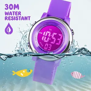 Fashion Multi-Function Children's Watch, Digital Sport Watch For Girls Boys, Outdoor LED Electrical Watches With Luminous Alarm Stopwatch Functions