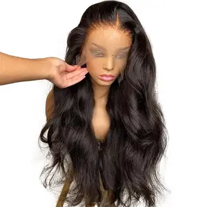 Bling Hair 13x6 13x4 Transparent HD Lace Front Human Hair Wigs Body Wave Pre Plucked 360 Swiss Lace for Women 180 Density with Baby Hair Natural Hairline 32inch #Summervibes