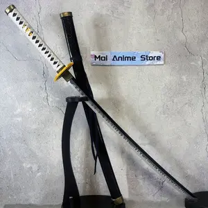 104cm 40inch Wooden Large Katana Action Figure Long Blade Anime Cosplay Prop Accessories Bamboo Knife Original Samurai Sabre Real Size Japanese Katana Photography Prop Accessories Collection Gift