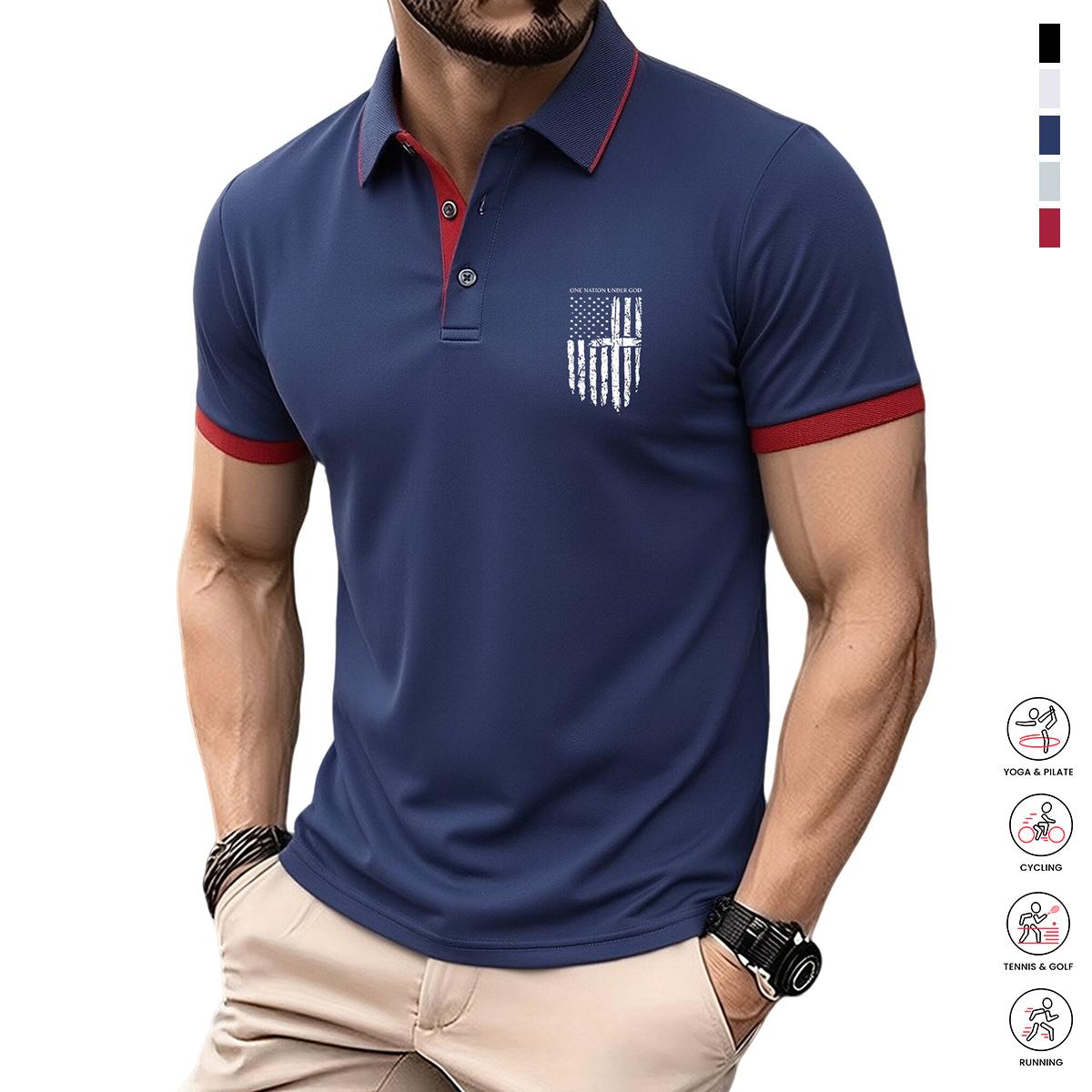 Men’s 3-Piece Polo Shirt Set — Men’s casual polo shirts, suitable for work, golf, travel, and everyday wear