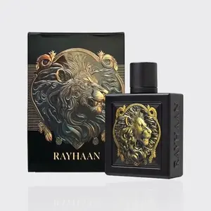 Rayhaan Lion Eau De Parfum Spray for Men, 3.4 Ounce