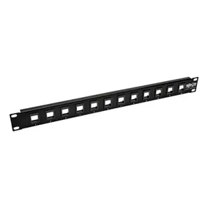 Tripp Lite N062-012-KJ 12-Port Keystone Blank Patch Panel for RJ45 Ethernet, USB & HDMI