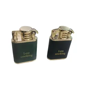 Lighters Vintage lighter, Reusable Trench lighter, Cool lighter, Suitable for Birthday Gifts for Men's Fathers and Husband,Black & Green (No Kerosene）