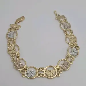 BUTTERFLIES NEW STYLE three colors bracelet  gold plated cute style