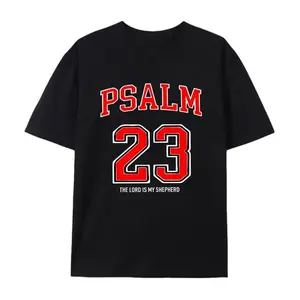 Psalm 23 "The Lord is My Shepherd" T-Shirt - Vintage Collegiate Christian Graphic Tee,  Unisex Short Sleeve Top, Faith Streetwear Apparel