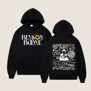 Vintage Benson Boone American Heart Tour 2025 Hoodies Men Women Fashion Hip Hop Hooded Sweatshirts Fans Gift Oversized Vintage Pullovers, Music Graphic Y2K Merch Top