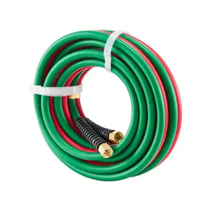 Oxygen Acetylene Hose 1/4-Inch x 15FT T Grade Hose 300PSI Max Working Pressure
