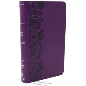 NKJV, End-of-Verse Reference Bible, Personal Size Large Print, Leathersoft, Purple, Red Letter, Comfort Print: Holy Bible, New King James Version