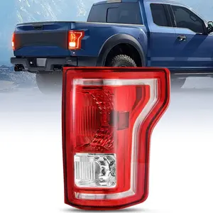 Nilight Taillight Assembly Compatible with 2015 2016 2017 Ford F150 F-150 Pickup Truck Taillight Rear Lamp Replacement OE Style Red Housing Tail Light with Bulbs and Harness Passenger side
