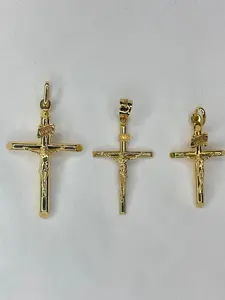 Hermosos crucifico en oro real 10k