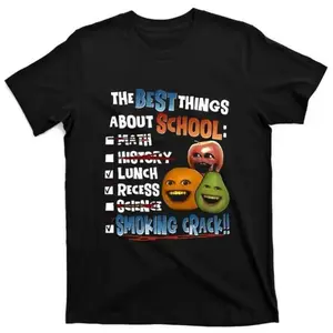 100 Percent Cotton Annoying Orange Crack Shirt with Humorous School Theme Perfect for Adults Unisex Tee and Golf Gift
