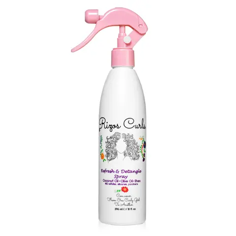 Rizos Curls Refresh & Detangle Haircare Spray with Aloe, Coconut & Shea Butter
