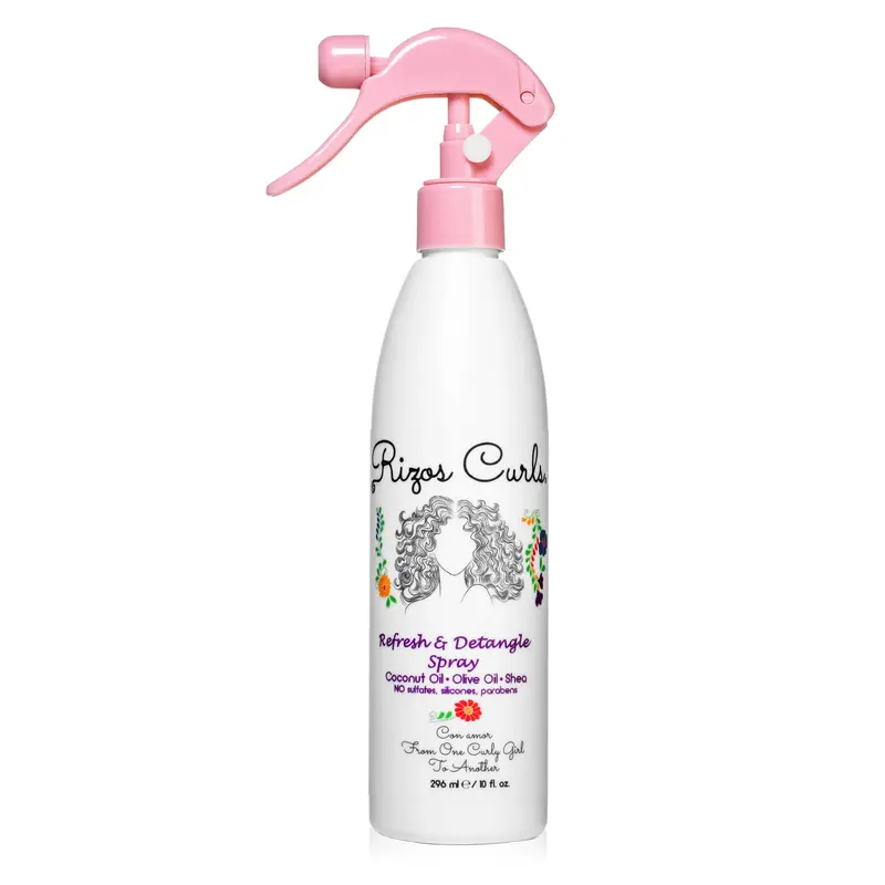 Rizos Curls Refresh & Detangle Haircare Spray with Aloe, Coconut & Shea Butter