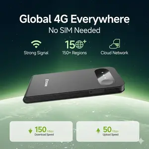 ECOVOX 2026 Upgraded 1pcs Portable Mini 4G LTE WiFi Hotspot Router, Extra-Long Battery Life, Free 1GB Data for Car & RV Travel Wi Fi Cellular Wireless Wifi Modem Built In Wifi