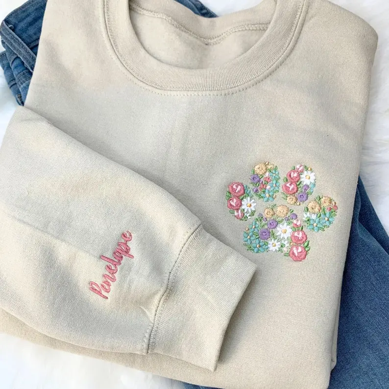 Custom Dog Mom Sweatshirt, Custom Pet Gift, Personalized Cat Mom Sweatshirt, Mama Dog Sweater, Pet Name Pet Memorial Gift, Pet Loss Gift Dog Sweatshirt, Gift for Mothers Day