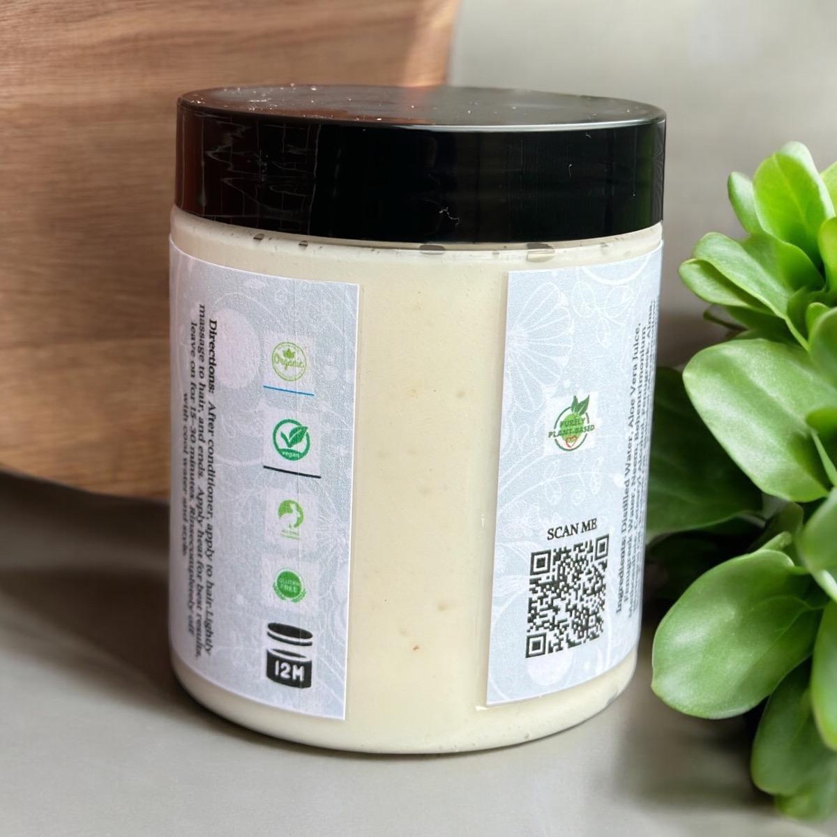 Fenugreek Infused Amla Deep Conditioner for Dry, Thinning Hair - Boosts Hair Strength and Silky Hair