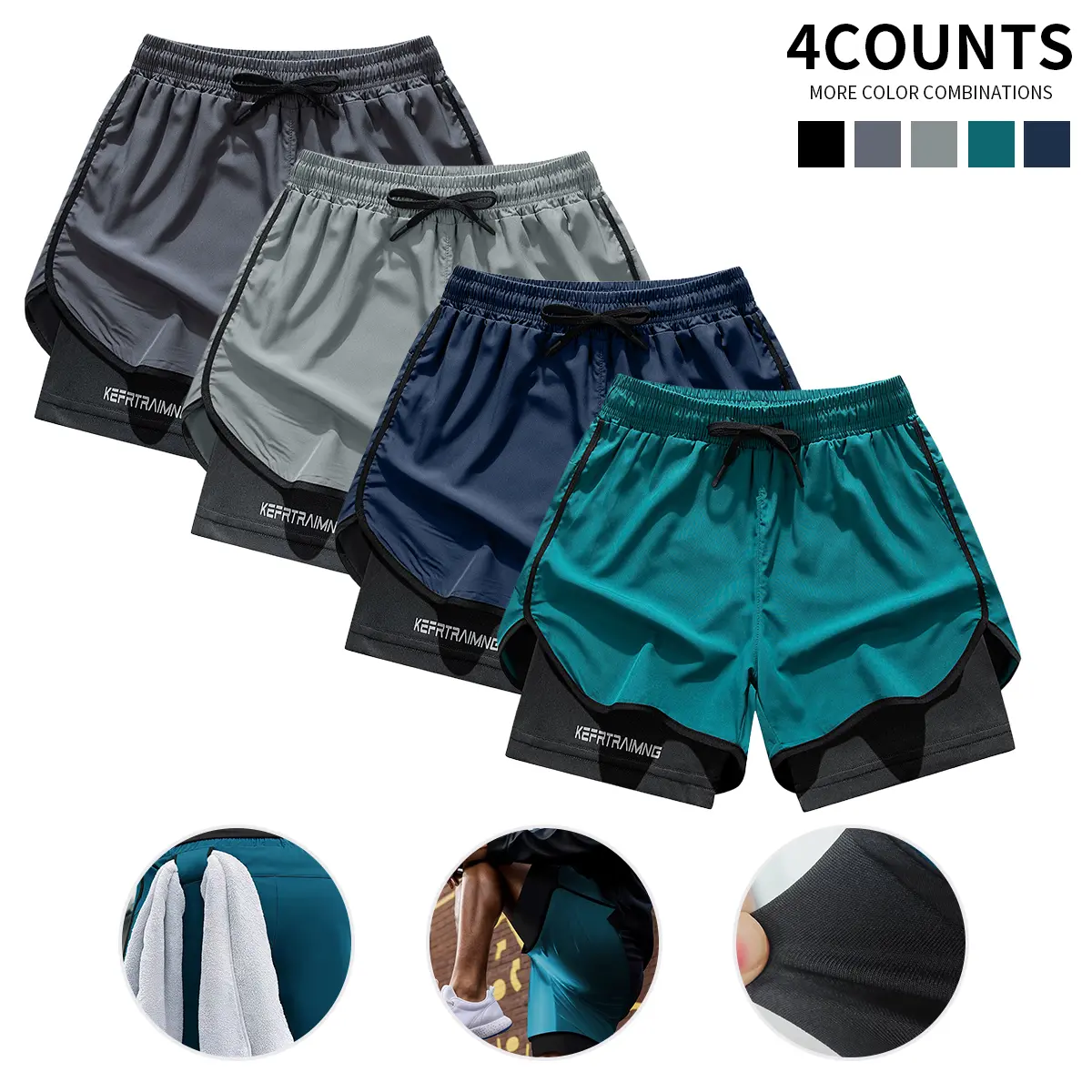 Lake Blue Navy Blue Light Gray Dark Gray