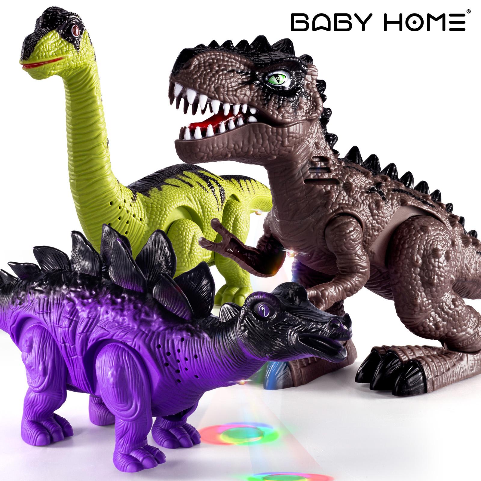 Unisex Remote-Controlled Jurassic Tyrannosaurus Rex Toy - Electric Walking Plastic Dinosaur Model, BPA-Free Safe Plastic, STEM Science Toy for 3-4 Years Children, Memory Training Gift