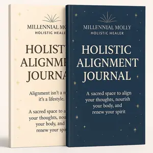 Millennial Molly Holistic Alignment Journal - 44-Day Guided Journey for Mind Body Spirit & Nutrition Tracking Daily Affirmations & Reflection Spaces