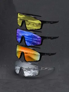 Unisex Fashion Uv400 Protection, Sporty Style PC Frame, Ideal for Daily Wear & Outdoor Activities, Trendy Styling Sunglasses