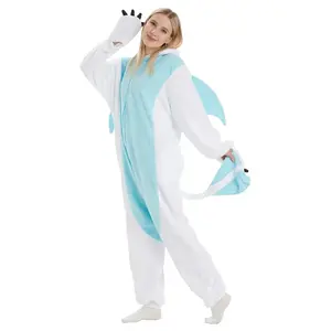 HN8 Onesie Animal Cartoon Pajamas For Adult Women Men How to Train Toothless Dragon Pyjamas Cosplay Party Costume Jumpsuit H8…Gf