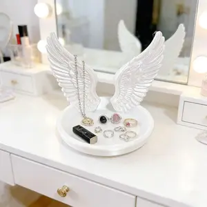 Cute Style Jewelry Storage Tray, Bow Design, 3D Printed Organizer, for Dressing Table Bathroom Jewellery Holder