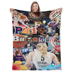 Paige Bueckers Fleece Blanket - multifunctional, all-season lightweight and comfortable, suitable for sofa, office - Soft Cozy Bedding for Fans, Game Day Essential Perfect Gift for Basketball Girlies