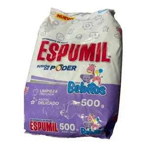 Espumil Fusion de Poder Antibacterial Powder Detergent with Intense Citrus Scent 500g