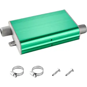 VEVOR VEVOR Diesel Heater Muffler, 0.94 inch Diesel Heater Muffler Upgrade, Parking Heaters Mufflers Fit with 2 Clamps and Screws, Aluminum Alloy Parking Heaters Noise Reducer for 2KW 5KW 8KW Heaters