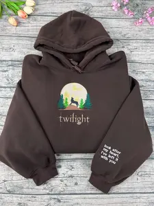 Twilight Embroidered Sweatshirt, Twilight Saga, Edward Cullen Sweatshirt, Bella Swan, Twilight Merch, New Moon, Eclipse, Breaking Dawn